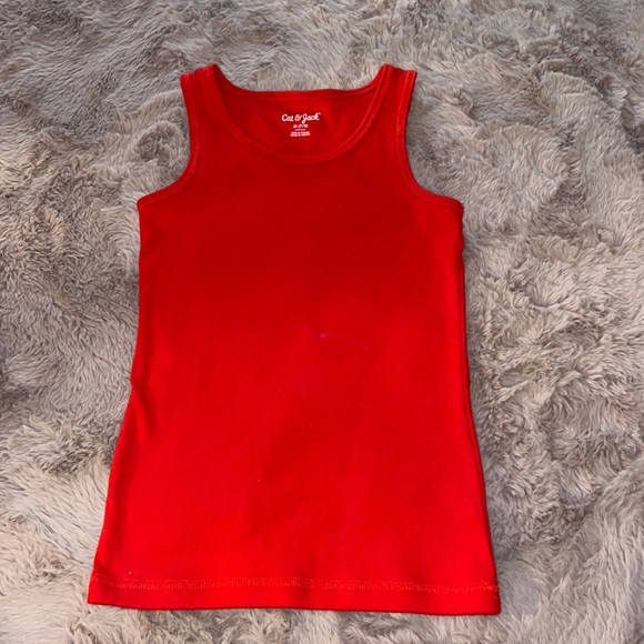 Cat & Jack Other - Cat & Jack red sleeveless tank top Medium (7/8) girls shirt​
